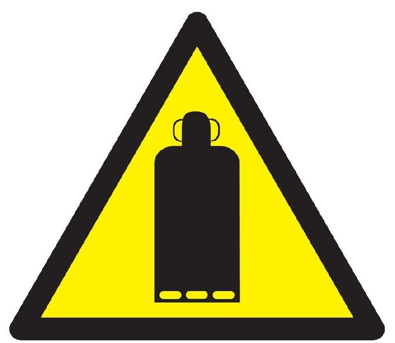 Un panneau de danger bouteille de gaz_0