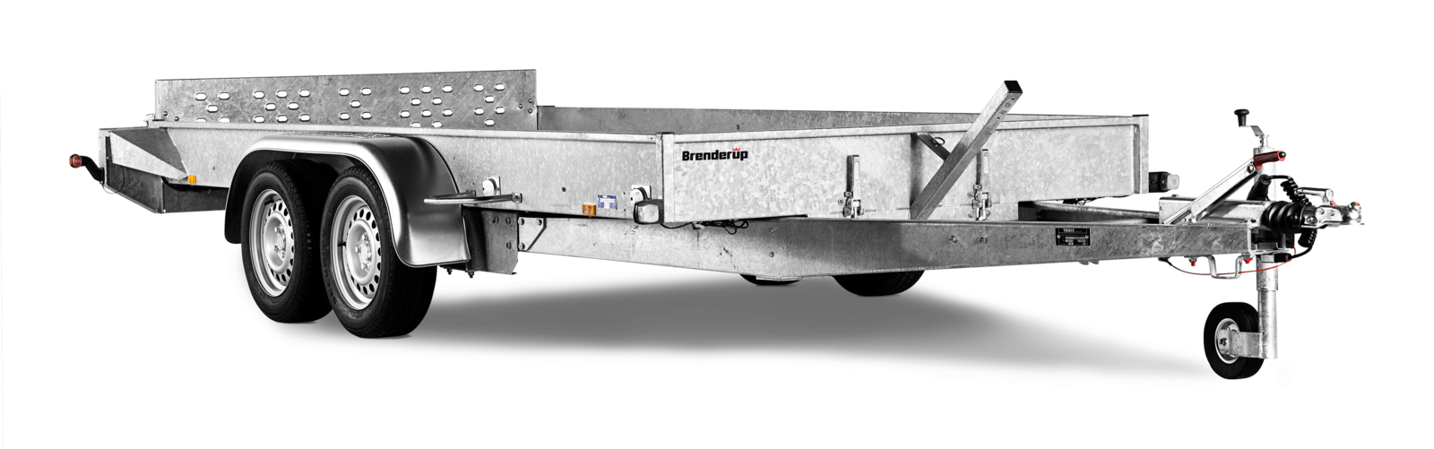 Remorque porte-engins UTTB2500 - 2500kg PTC - basculement hydraulique et hayon rabattable_0