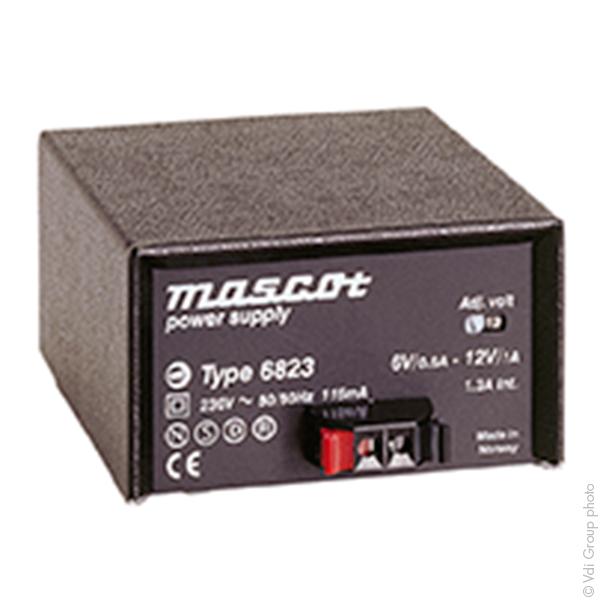 ALIMENTATION LINÉAIRE 6V/0.6A OU-12V/1A 230V MASCOT 6823_0