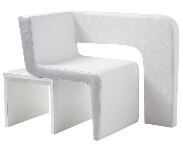 Chaise d'attente Cocoon 1 place - structure hêtre, mousse Bultex, déhoussable, table d'appoint intégrée_0