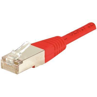 Câble RJ45 droit 6F / UTP 1 mètre rouge_0