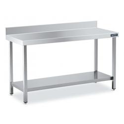 Distform Table Inox de Travail Adossée avec Étagère Gamme 500 Acier inoxydable 600x500x500x850mm - 651637025401_0