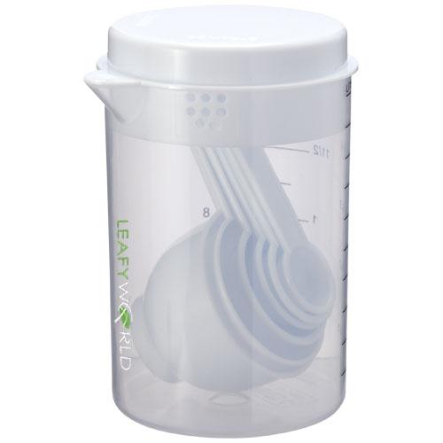 Ensemble de 7 cuillères de mesure Spoony 11290300 - récipient doseur 0,5L avec couvercle_0