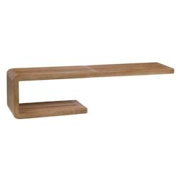 Etagère murale Calopsite 80 cm -  Marron Rectangle Bois Amadeus 80x21 cm - marron Bois massif 3520071971155_0