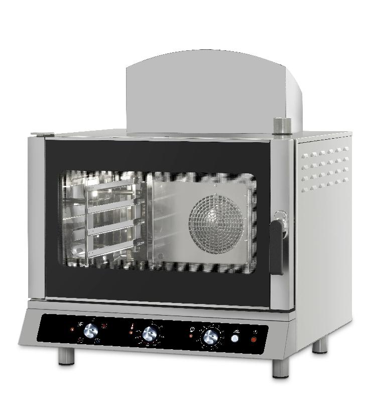Four mixte gaz 5 niveaux GN1/1 - porte double vitrage trempé - mécanique ou digital - fabrication italienne_0