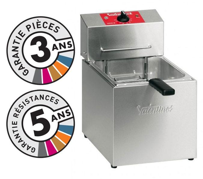 Friteuse électrique de table - 5 litres - Valentine MAXI 5 - Haut rendement et acier inoxydable_0