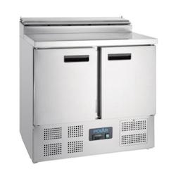 Saladette 5 GN 1/6 - 2 Portes 254 L - Polar - argenté G604_0