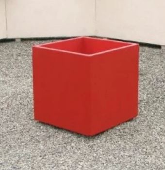 Jardinière Carrée Horus - Autostable, Option Antigraffiti, Paire de Pieds en Option - Dimensions 60x60x60 cm, 130 kg_0