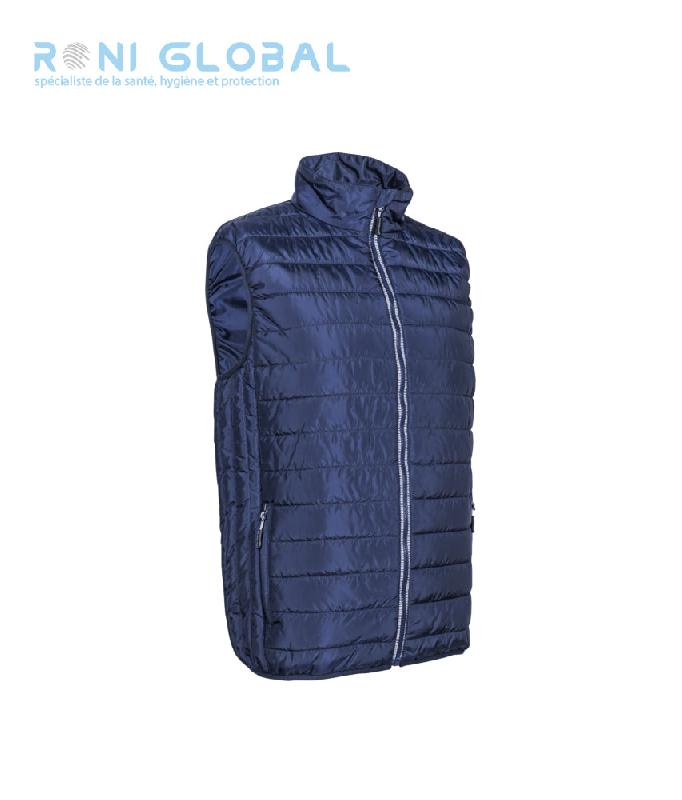 Gilet de travail anti-froid thermique en polyester - 4 poches - KABA COVERGUARD - Marine ou Noir_0
