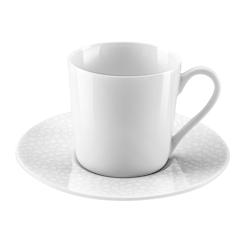 MEDARD DE NOBLAT Baghera Blanc - Coffret 6 tasses et soucoupes café - 3546699229744_0