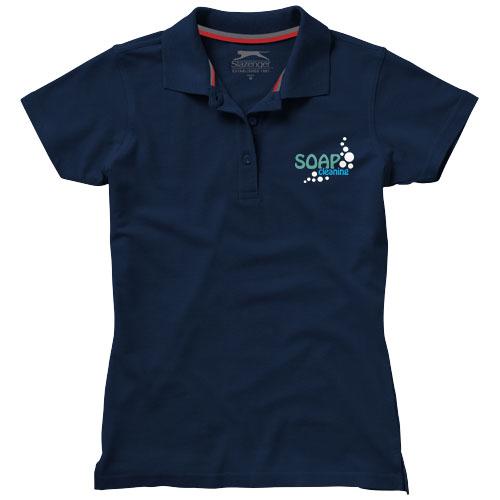 Polo manches courtes femme Advantage - Col côte en tricot plat - Maille piquée 100% coton 160 g/m²_0