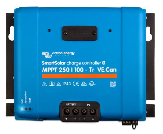 Régulateur solaire mppt 100A 12v/24v/48v ve.Can VICTRON SMARTSOLAR 250/100 mc4_0