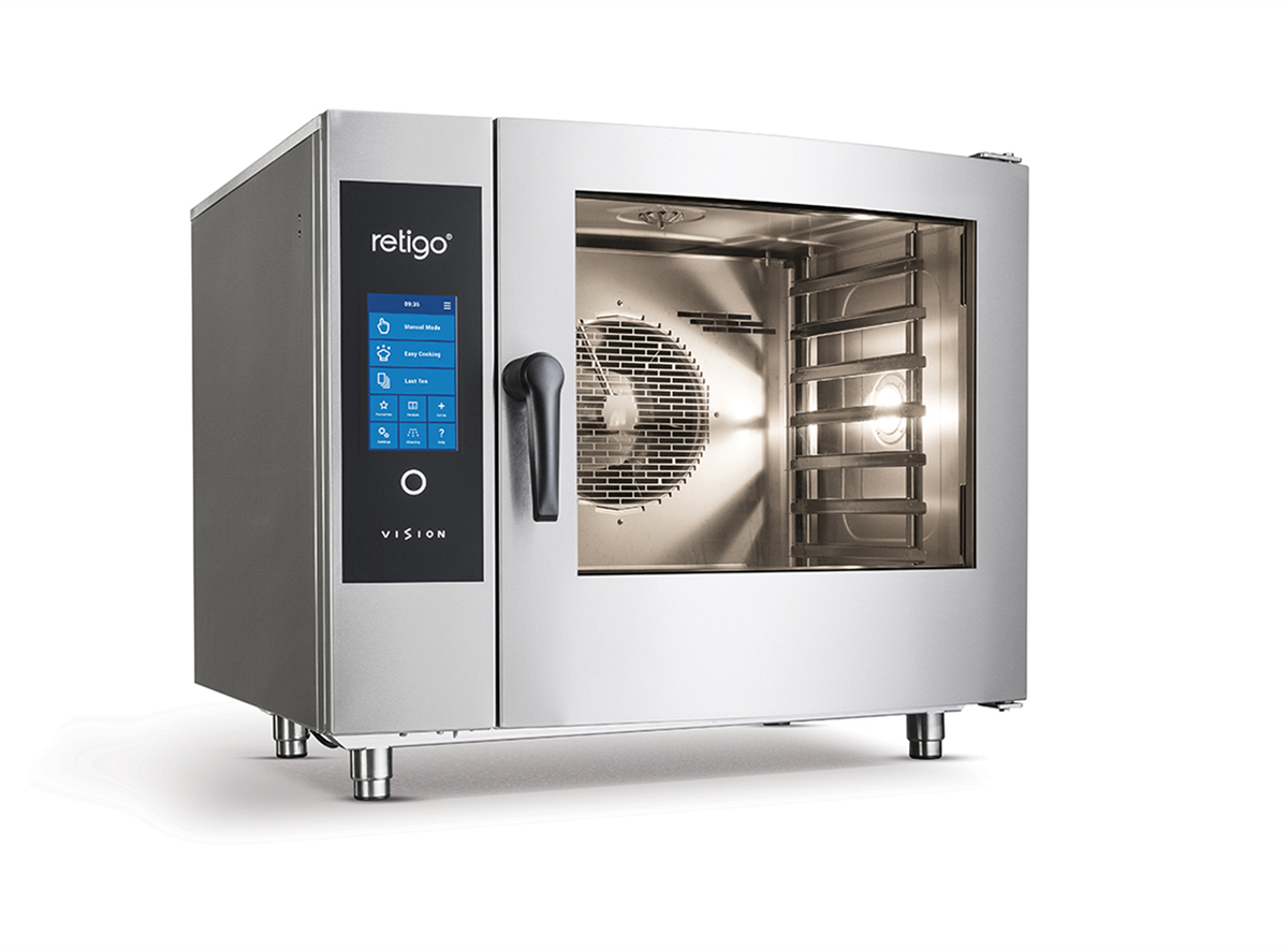 Four mixte Retigo Vision 2 B611i - 6+1 niveaux GN1/1 - 10,9 kW - Dimensions 933x786x818 mm_0