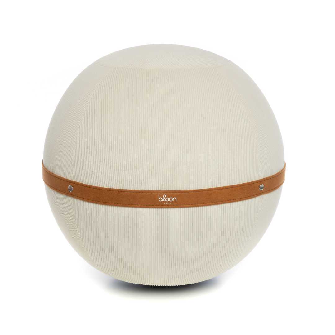 Siège ballon ergonomique Bloon - velours côtelé - 5 couleurs au design bohème_0