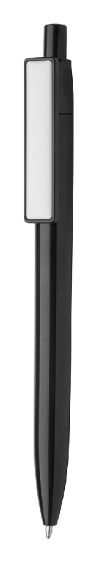 Stylo à bille en plastique - encre bleue - clip spécial pour doming ou impression UV_0