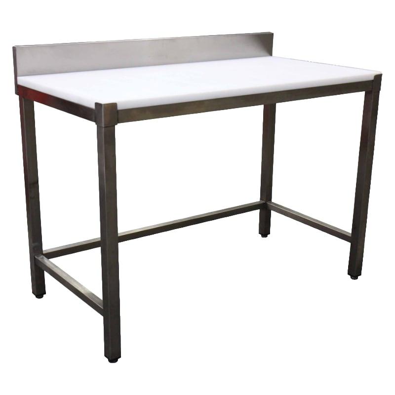 Table de découpe en polyéthylène 1200 x 600 - construction inox ferritique avec dessus HD500 amovible_0