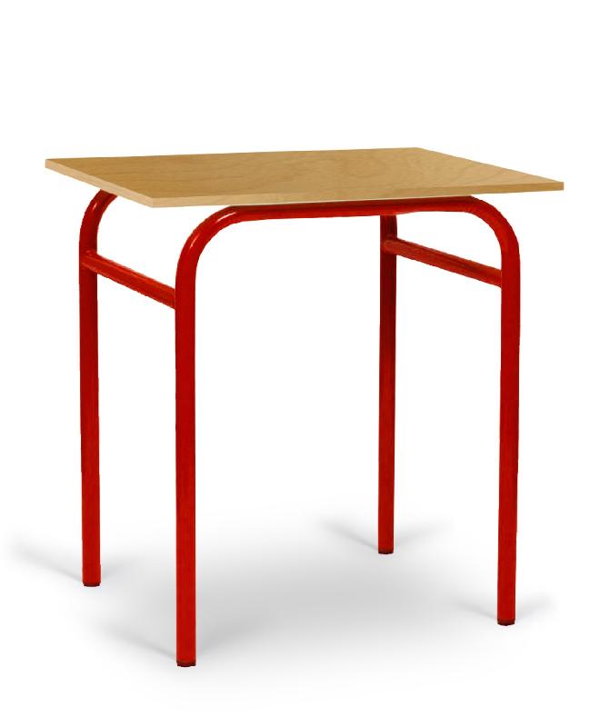 Table écolier monoplace - 70x50 cm - Taille 4 à 7 - Normes NF EN 1729-2 et NFD 60-050_0