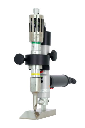 Appareil manuel de coupe par ultrasons - HC35 - sonotrode plane ou galet coupant pour textiles_0