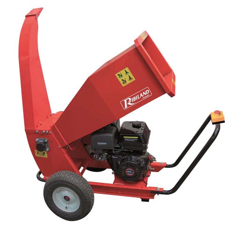 Broyeur thermique 389cc 13 HP PRBVB389TH - moteur OHV 4 temps, roues gonflables, coupe Ø 100mm_0
