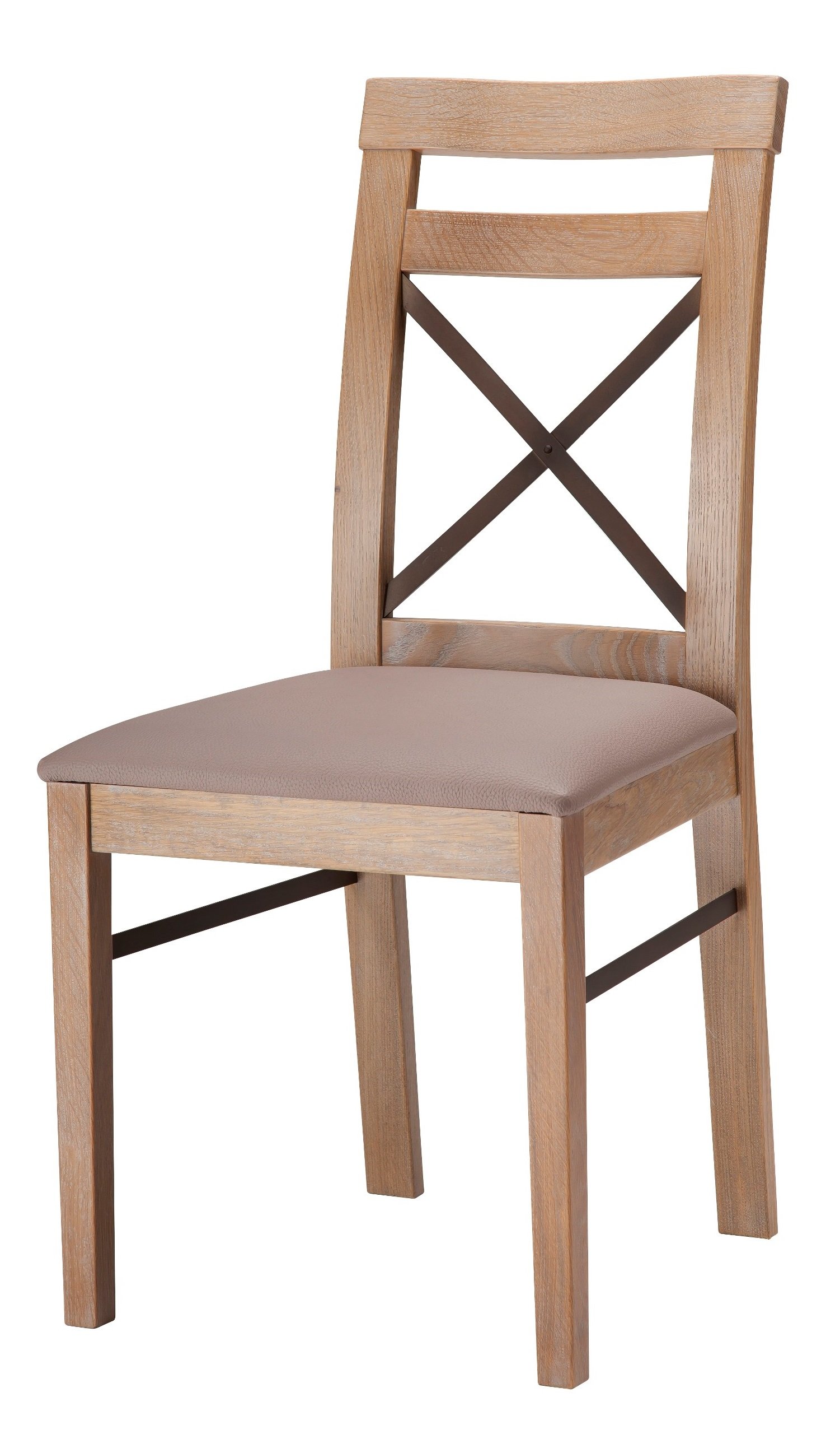Chaise Fabrik en bois massif et métal - Fabrication française - Style bistrot industriel_0