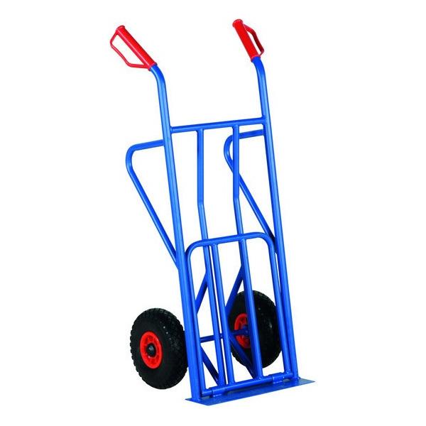 Diable de manutention - pelle longue repliable - charge 250kg - roues Ø270mm_0