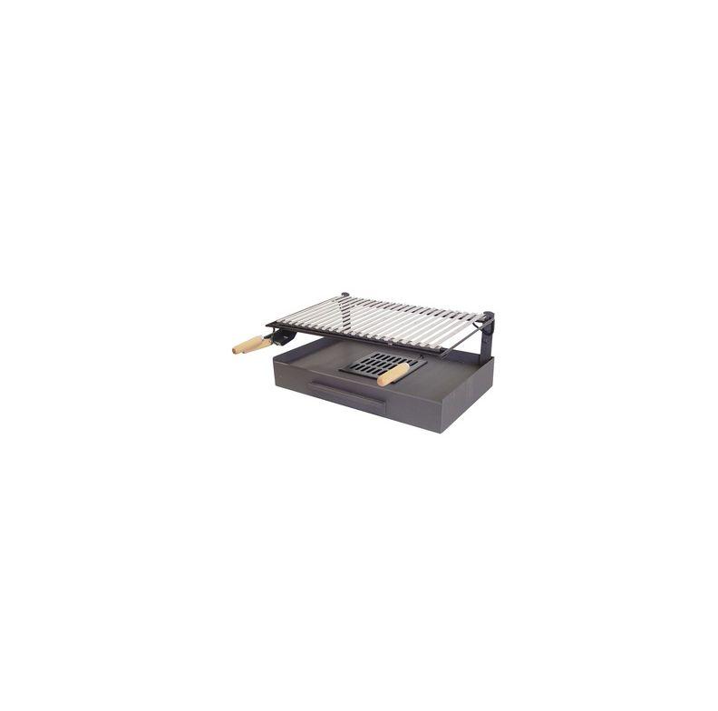 71408-TIROIR POUR BARBECUE AVEC GRILLE EN FONTE INOX 5000.0000 - IMEX EL ZORRO