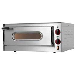 EURAST - Four à pizza électrique à 1 chambre pour 1 pizza ø 360 - 550x430x260 mm - 1600 W 230/1V - 51G10012 - gris inox 51G10012_0