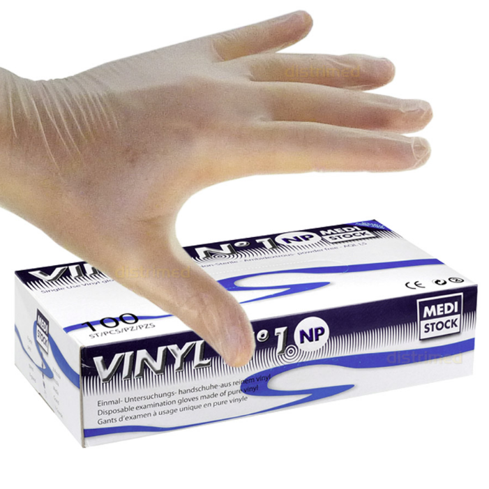 Gants d'examen vinyle non poudrés non stériles - medistock_0