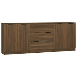 Helloshop26 - Buffet bahut commode armoire meuble de rangement organisateur cuisine salle de séjour salons 3 pcs bois d'ingénierie 02_0037076 - 3000_0