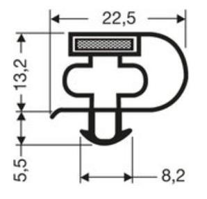 Joint pvc magnetique pour meubles frigos jpc-196_0