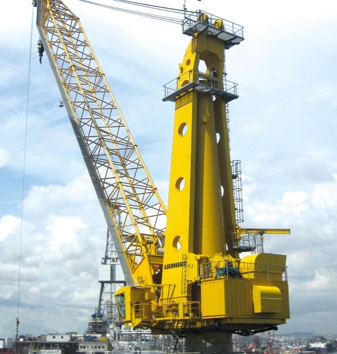 Mtc 6000 grue portuaire offshore - liebherr - capacité de levage max 150t_0