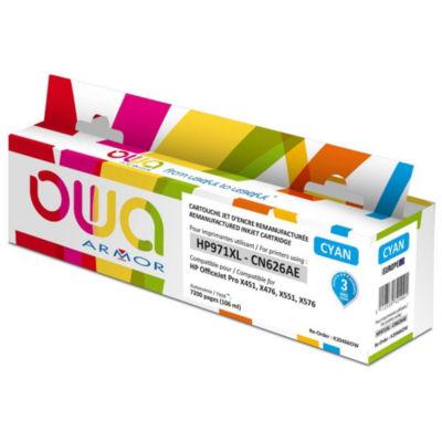 OWA Cartouche d'encre remanufacturée, compatible pour HP 971XL CN626AE - Cyan_0