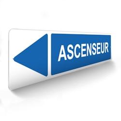 Panneau de signalisation pour parking · Ascenseur gauche -  48 x 10 cm DECOHO - bleu 3701563942529_0