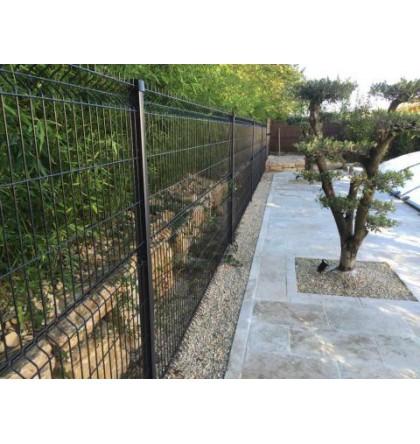 Panneaux de clôture grillagée - longueur 2,50 m - mailles 200 x 55 mm - fil diamètre 5,0 mm_0