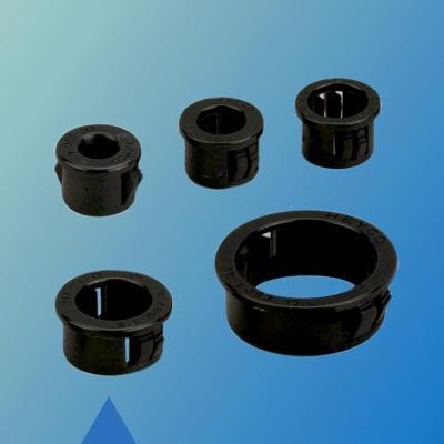 Passe-fils en PVC rond - Ø intérieur 12,7 mm - Sachet de 100 - Couleur noire_0
