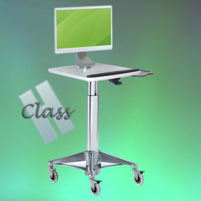 Chariot informatique médical PC / All in one Mini Cart Plus H Class LD - Ergonoflex - 25,40 kg - ajustable en hauteur_0