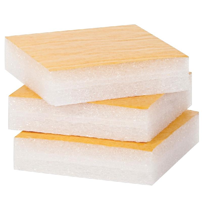 Plot mousse PE adhésif permanent - mousse polyéthylène non réticulée - épaisseurs de 5 à 50 mm_0