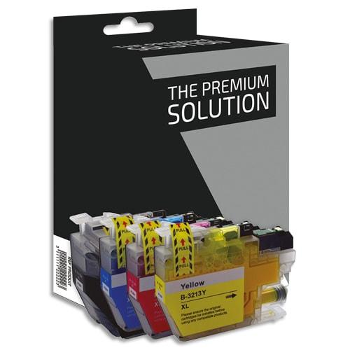 Psn pack de 4 cartouches compatibles jet d'encre brother lc3213 b8b3213b/cl_0