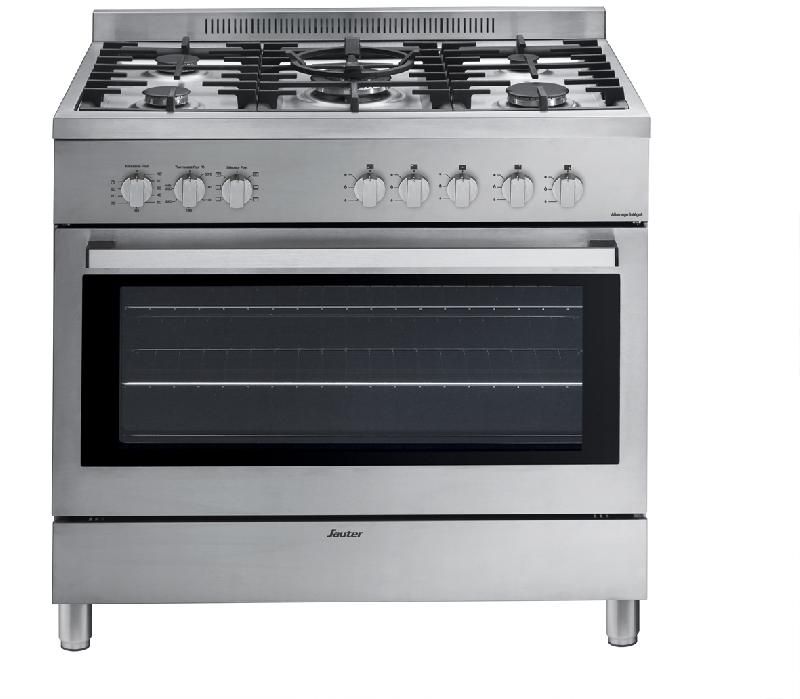 Sauter cuisinière gaz centre de cuisson 90cm scm1390x (scm 1390 x) inox
