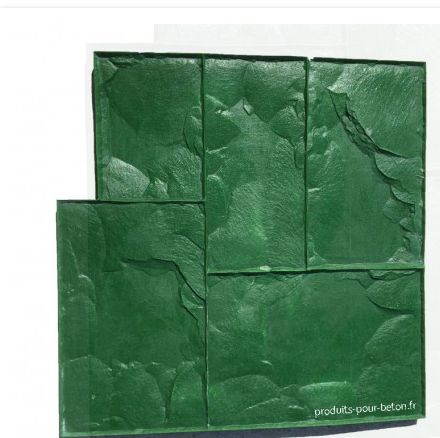 Schiste -1R Moule de marquage pour béton empreinte - Effet pierre taillée - 60x60cm_0