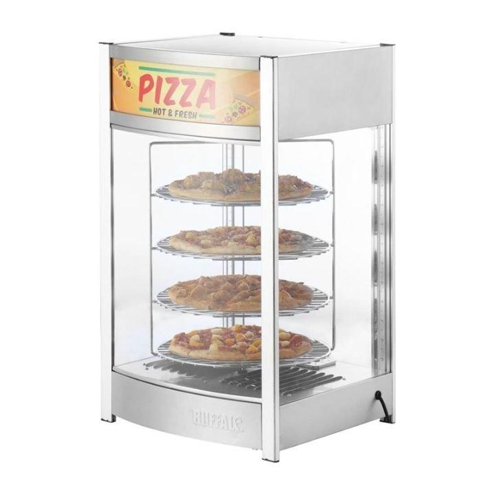 Vitrine Chauffante Rotative à Pizzas, 4 Niveaux – Pizzas Ø35 cm_0