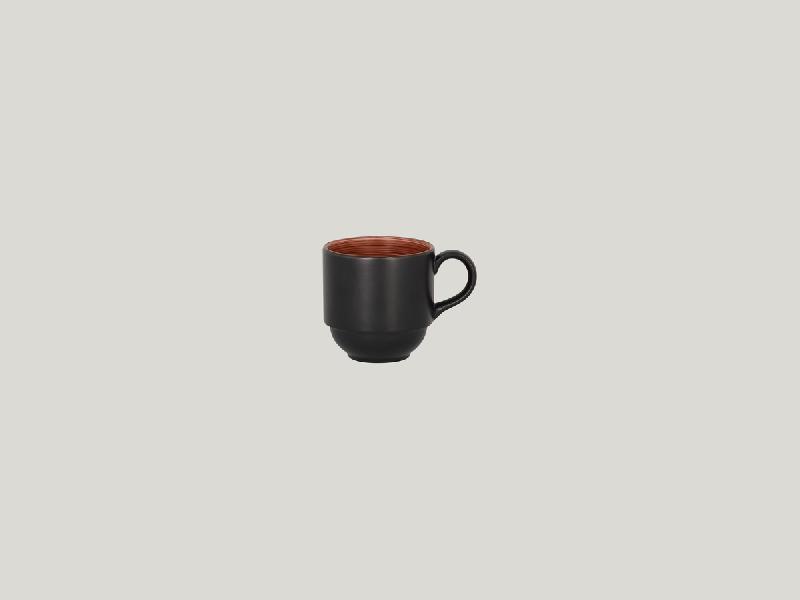 TASSE À CAFÉ EMPILABLE MARRON PORCELAINE 20 CL Ø 7,5 CM TRINIDAD RAK