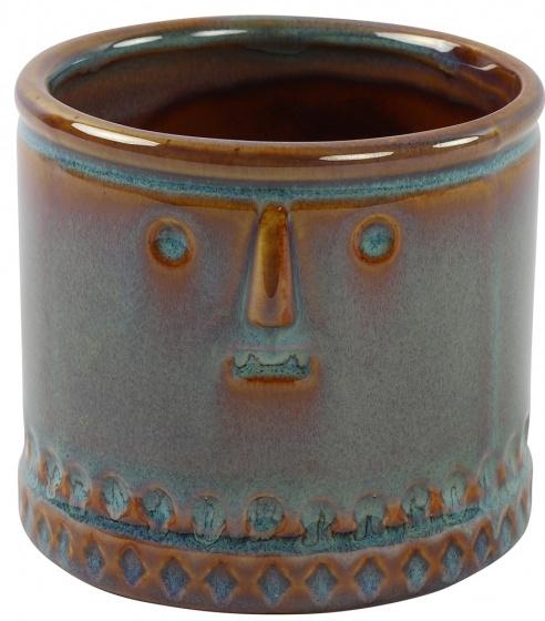 Countryfield Romana - Pot de fleurs en céramique vert 10,5 x 9,2 cm - modèle TOM_0