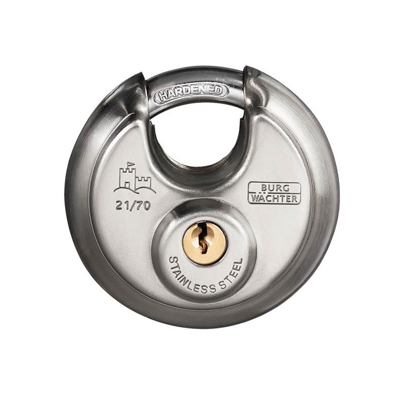 Cadenas rond BURG WÄCHTER 21/60 - Acier inoxydable, 60 mm, arceau durci_0