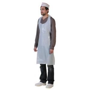50 TABLIERS DE PROTECTIONS BLANCHES 22 MICRONS