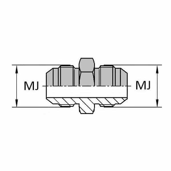 Adaptateurs - Droit mâle JIC - Union égale - 3