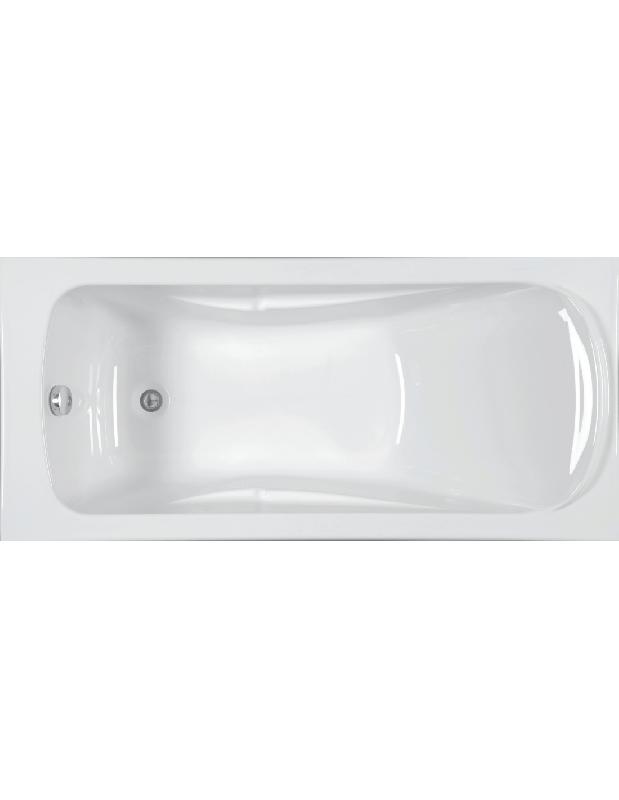 BAIGNOIRE ACRYLIQUE RECTANGULAIRE FORIA 2 BLANC 160X70CM - AQUARINE - 199226