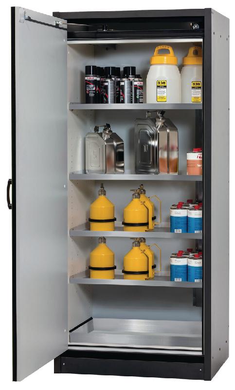 ARMOIRE SÉCURITÉ Q-CLASSIC-30 Q30.195.086.WD GRIS/VERT - MANUTAN COLLECTIVITÉS