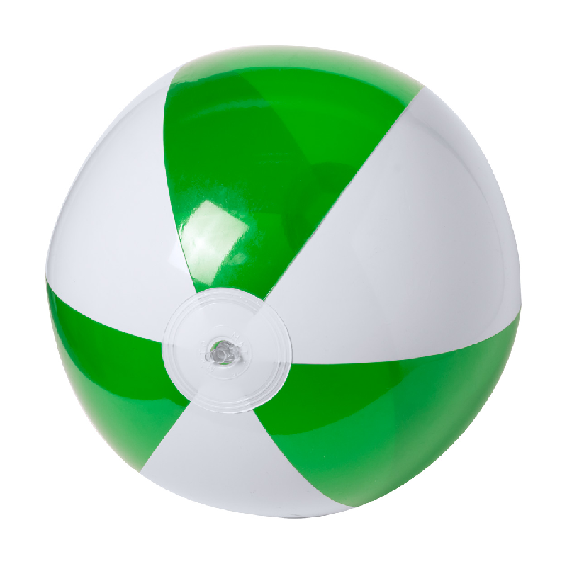 Ballon de plage gonflable - Ø28 cm - 6 panneaux bicolores en PVC_0