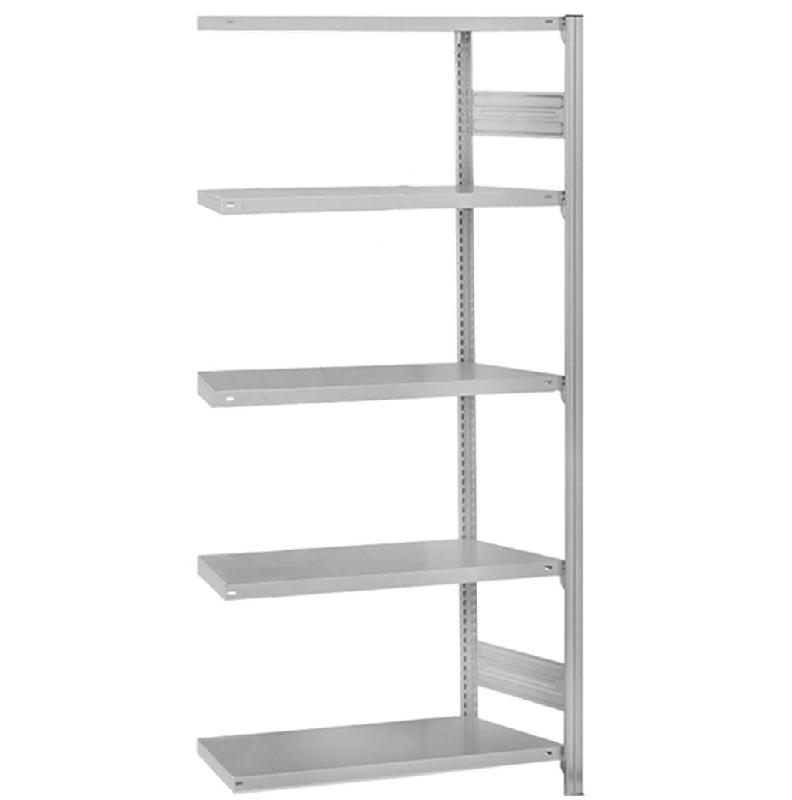 BITO Rayonnage à tablette en inox adapté au contact alimentaire - travée de extension x 1750 x 1010 x 435, tablettes perforées - inox 49-52916_0